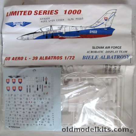 Aero Team 1/72 08 Aero L-39 Albatros - Slovak Air Force Acrobatic Display Team 'Biele Albatrosy' - Limited Issue bagged, KPA008 plastic model kit